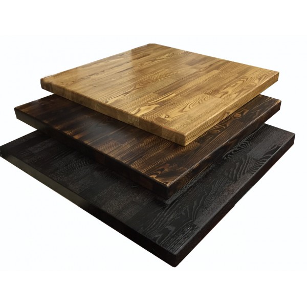 Industrial Restaurant Tabletops 24" Square Antique Ash Table Tops